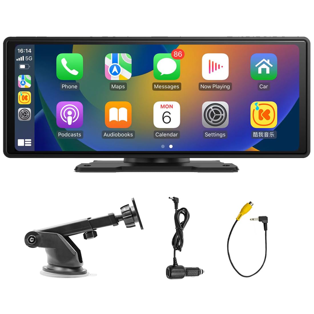 Amazon.com: Portable 9.3 Inch IPS Touchscreen Car Stereo with